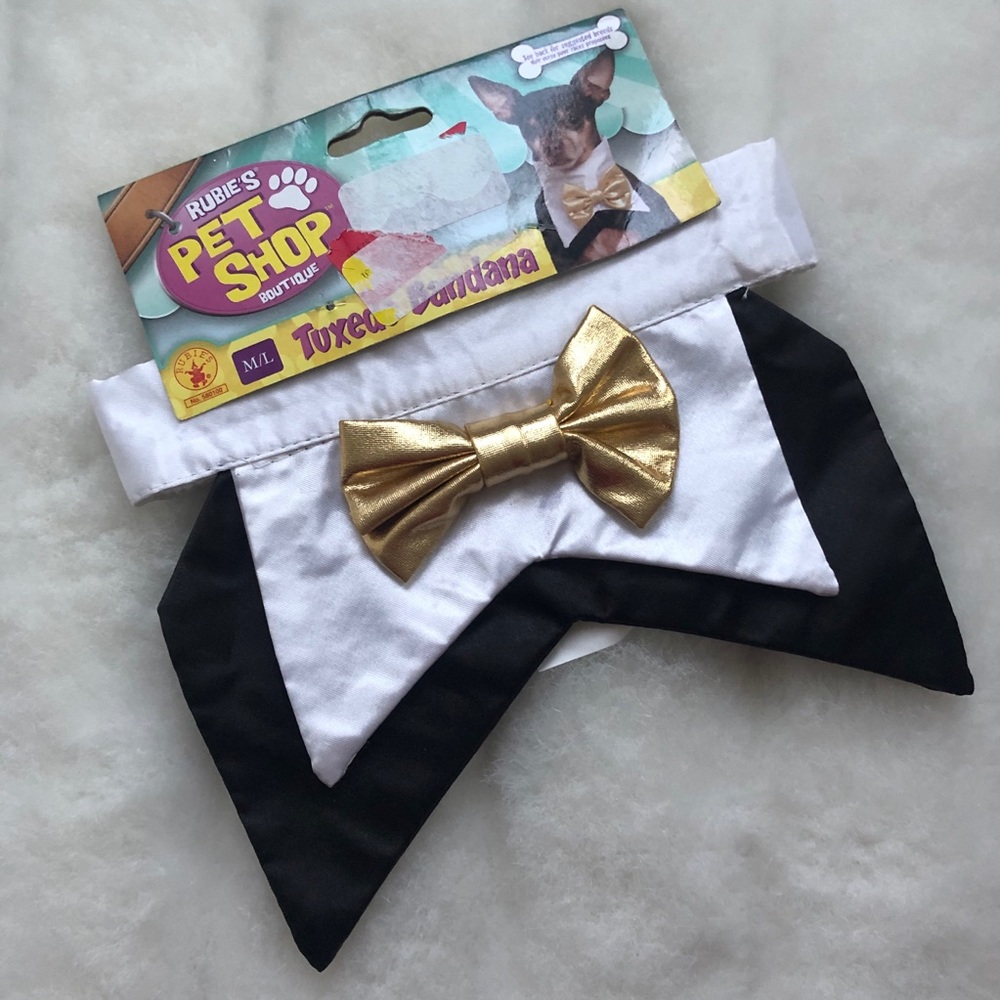 Rubies pet shop dog Tuxedo collar
